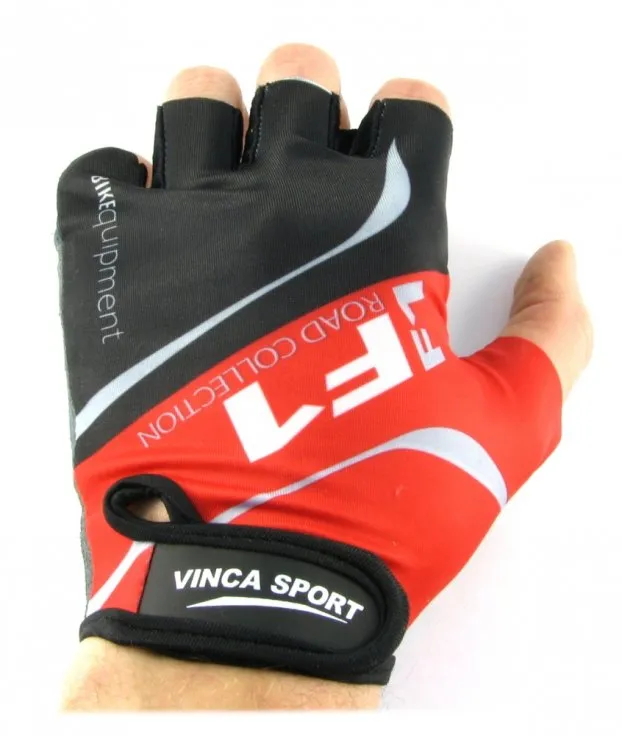 Vinca sport перчатки велосипедные красные L