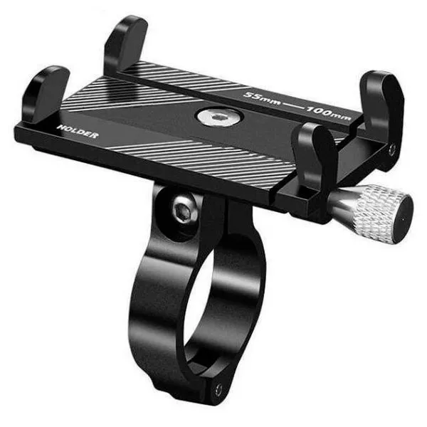 Держатель для смартфона Benguo, BG-087, 4,0"-7,5", алюминиевый, на руль, , черный