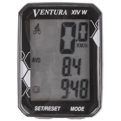 Велокомпьютер VENTURA беспроводной 14ф-ий XIV Wчер