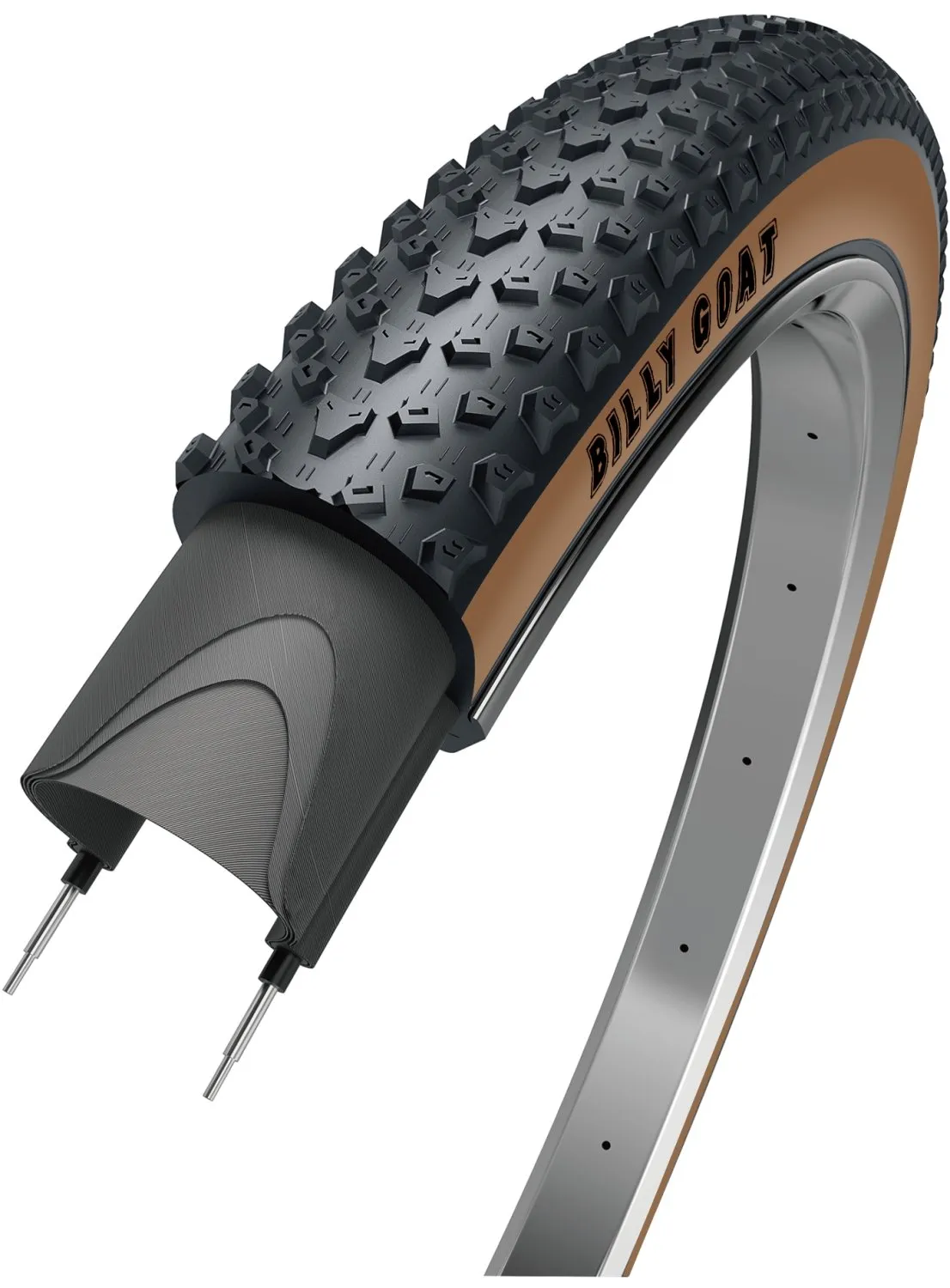 Покрышка BILLY GOAT OBOR 26"x2.25 (57-559) MTB/CROSS COUNTRY средний 60TP коричневая боковина