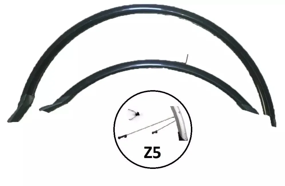 Крылья для велосипеда 28"  PVC Z5 удлиненные