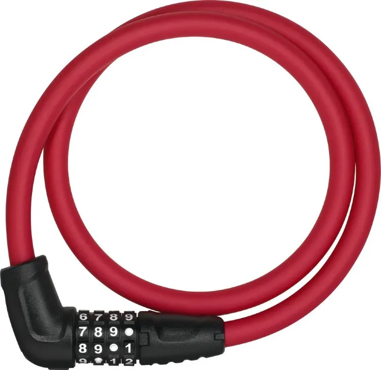 Замок ABUS трос 12мм,кодовый,85см,защита3/15 красн